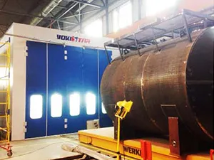 Cabine de peinture pour camions-citernes