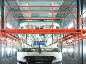 Cabine de peinture poids lourd et bus