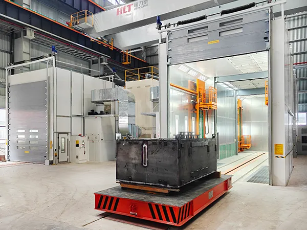 Cabine de peinture pour gros équipements