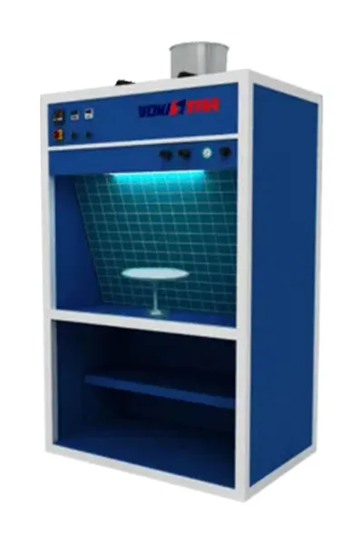 Cabine de peinture sur table