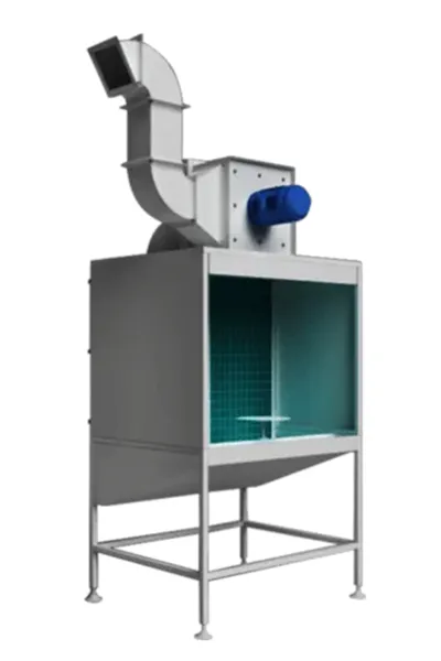 Cabine de peinture sur table