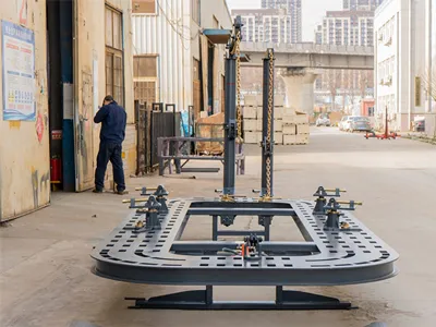 Marbre de redressage de châssis à plateforme basculante latérale